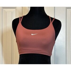 Nike Dri Indy Femme Strappy Light Support Sports Bra Womens M Rose‎ Workout Bra